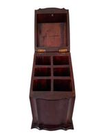 Kist - Mahonie - Bestekkist, schelp inleg