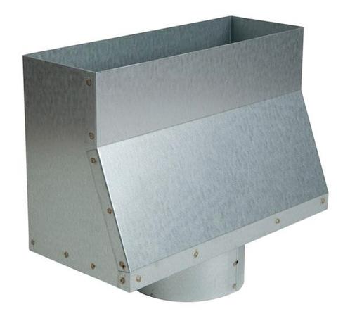 Rechte roosterschoen 305 x 102mm met aansluiting Ø 125mm, Doe-het-zelf en Verbouw, Ventilatie en Afzuiging, Nieuw, Verzenden