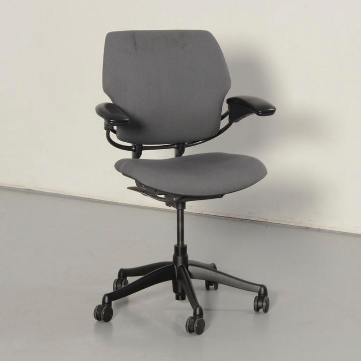 VOORRAAD UITVERKOOP Humanscale Freedom stoel, antraciet, 1D, Huis en Inrichting, Bureaustoelen, Ophalen of Verzenden