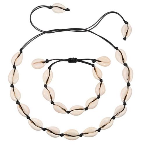Fako Bijoux® - Schelpjes Ketting & Armband - Choker -, Sieraden, Tassen en Uiterlijk, Armbanden, Verzenden
