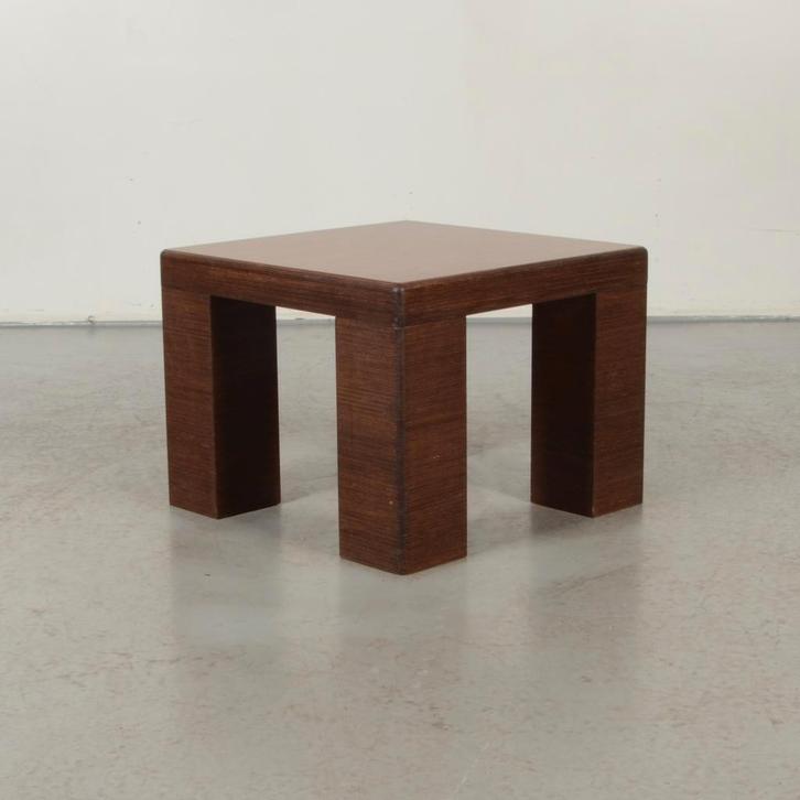 Design Bijzettafel Bert Plantagie - Donker Eiken blad - 50 x, Huis en Inrichting, Tafels | Salontafels, Ophalen of Verzenden