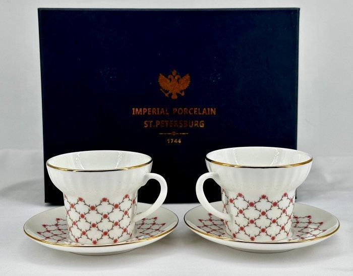 Lomonosov Imperial Porcelain Factory - Theeservies (4) -, Antiek en Kunst, Antiek | Meubels | Tafels