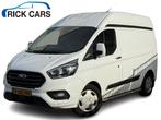 Ford Transit Custom 340 2.0 TDCI 130PK EURO 6 Automaat L1H2, Auto's, Bestelauto's, Automaat, Stof, Gebruikt, Wit