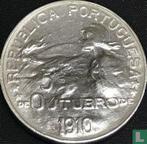 Portugal 1 escudo ND (1914) Establishment of the Republi..., Verzenden, Losse munt, Goud