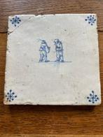 Antiek Tegel (6) - Spelende kinderen - Antiek - 1700-1750