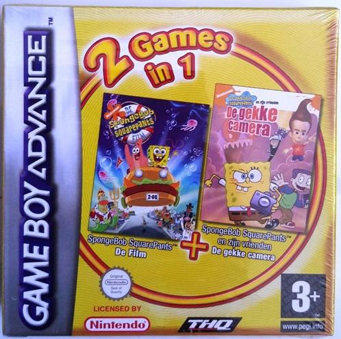 SpongeBob Squarepants The Movie + SpongeBob Squarepants &..., Spelcomputers en Games, Games | Nintendo Game Boy, Zo goed als nieuw