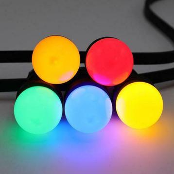 Prikkabel set van 5 tot 100 meter met 5 kleuren LED lampen