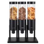 GGM Gastro | Graandispenser - Drievoudig - Ø 120mm - Zwart -, Verzenden, Nieuw in verpakking, Overige typen