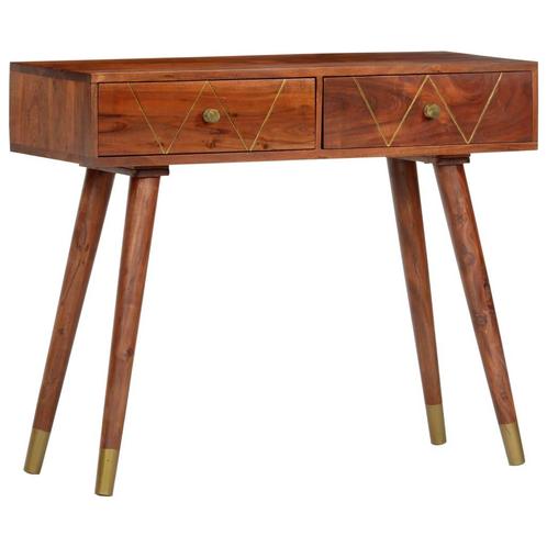 vidaXL Wandtafel 90x35x76 cm massief acaciahout, Huis en Inrichting, Tafels | Bijzettafels, Nieuw, Verzenden
