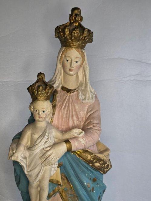 Beeld, Maria met kind - 47 cm - Gips, Antiek en Kunst, Antiek | Boeken en Bijbels