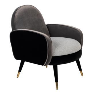 2x Loungestoel Zuiver, Sam, Grijs / Chroom, Huis en Inrichting, Stoelen