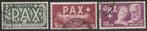 Zwitserland 1945 - Complete PAX serie. De 5 franc met attest, Gestempeld