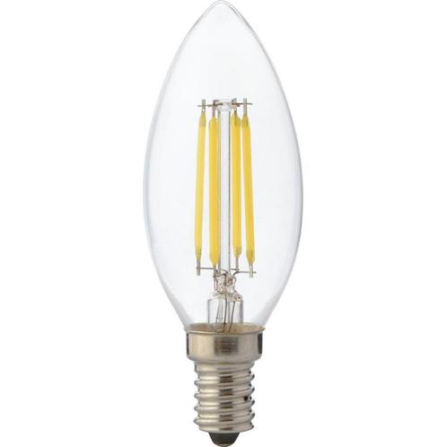 LED Kaarslamp - Filament - E14 - 6W Dimbar - Warm Wit 2700K, Huis en Inrichting, Lampen | Losse lampen, E14 (klein), Soft of Flame