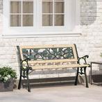 vidaXL Bank Bruin 116 x 54 x 73cm Hout, Tuin en Terras, Tuinbanken, Verzenden, Nieuw, Hout