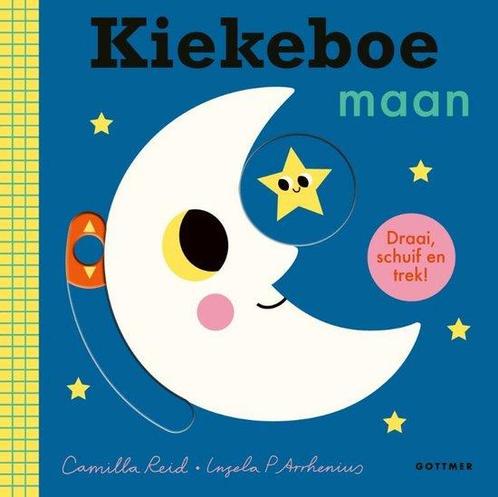 Boek: Kiekeboe maan - (als nieuw), Boeken, Kinderboeken | Baby's en Peuters, Zo goed als nieuw, Verzenden