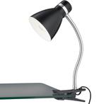 LED Klemlamp - Trion Sora - E27 Fitting - Mat Zwart - Metaal, Huis en Inrichting, Lampen | Tafellampen, Ophalen of Verzenden, Nieuw