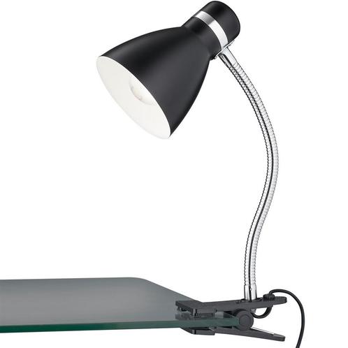 LED Klemlamp - Trion Sora - E27 Fitting - Mat Zwart - Metaal, Huis en Inrichting, Lampen | Tafellampen, Nieuw, Metaal, Ophalen of Verzenden