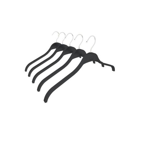 Van Esch kledinghanger Grip soft touch - zwart (set van 5, Huis en Inrichting, Woonaccessoires | Kapstokken, Nieuw, Verzenden