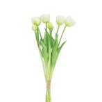 Bosje Tulpen Tulp Duchesse creme kunstbloem - Buitengewoon d, Huis en Inrichting, Woonaccessoires | Overige, Nieuw, Verzenden