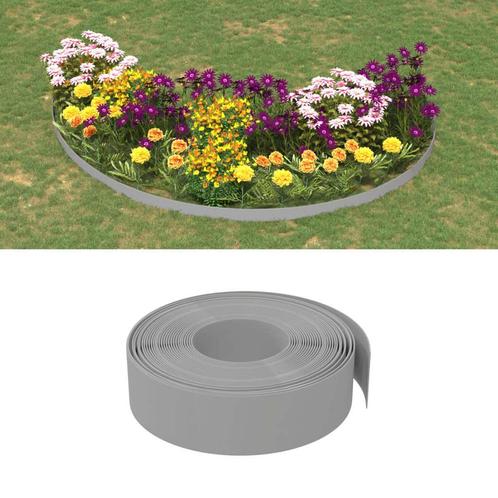 vidaXL Tuinranden 5 st 10 m 15 cm polyetheen grijs, Tuin en Terras, Overige Tuin en Terras, Nieuw, Verzenden
