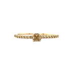 Gouden ring met diamant 14 krt, Sieraden, Tassen en Uiterlijk, Ringen, Verzenden, Zo goed als nieuw, Goud