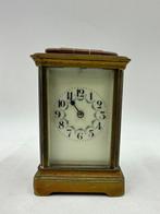 Officierspendule (reisklok) - Messing, Glas - 1900-1910, Antiek en Kunst, Antiek | Klokken