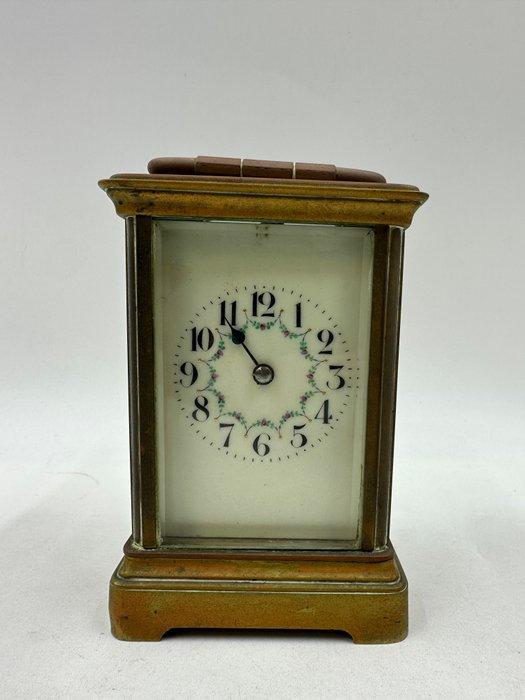 Officierspendule (reisklok) - Messing, Glas - 1900-1910, Antiek en Kunst, Antiek | Klokken