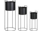 Mica Decorations Favani - Bloempot op standaard - Set van 3, Tuin en Terras, Bloempotten, Verzenden, Nieuw