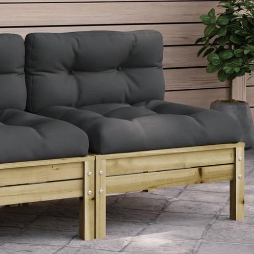 vidaXL Tuinbank zonder armleuningen met kussens, Tuin en Terras, Tuinsets en Loungesets, Nieuw, Verzenden
