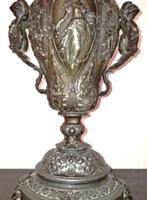Olielamp - Zinklegering, gietijzer, Antiek en Kunst