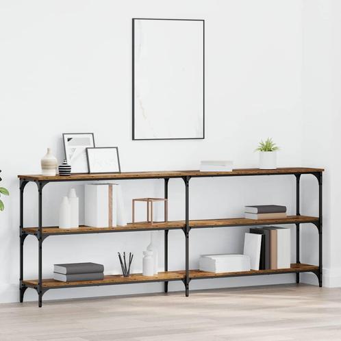 vidaXL Console Tafel Oud Hout 200 x 29 x 75 cm Gelaagd hout, Huis en Inrichting, Tafels | Bijzettafels, Nieuw, 60 cm of meer, Verzenden