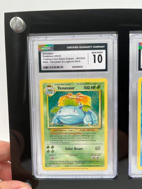 The Pokémon Company - 3 Graded card - Venusaur Holo &, Hobby en Vrije tijd, Verzamelkaartspellen | Pokémon