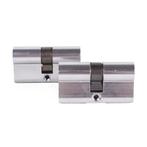 Stahlex Set van 2 gelijksluitende profielcilinders - 60 m..., Doe-het-zelf en Verbouw, IJzerwaren en Bevestigingsmiddelen, Ophalen of Verzenden