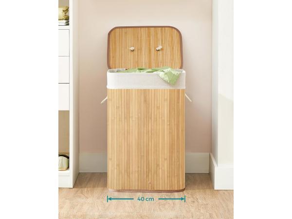 Veiling -      iBella Living wasmand bamboe, Tuin en Terras, Droogmolens en Wasrekken, Nieuw