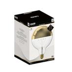 Calex Filament LED Lamp Globe Mirror Gold Ø125mm E27 6W, Huis en Inrichting, Lampen | Losse lampen, Ophalen of Verzenden, Nieuw