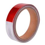 Reflecterende tape - ROOD WIT - 3 meter - 25mm, Auto diversen, Tuning en Styling, Ophalen of Verzenden