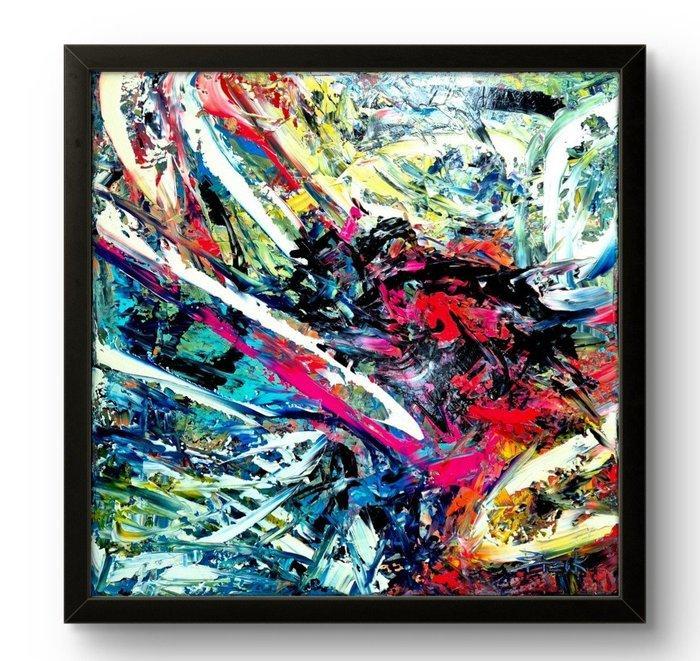 Sonja Brzak - Flame Colors III, Antiek en Kunst, Kunst | Schilderijen | Modern