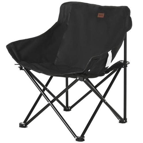 TRUUSK Campingstoel Opvouwbare Tuinstoel Met Zijtas, Stalen, Caravans en Kamperen, Kampeermeubelen, Nieuw, Verzenden