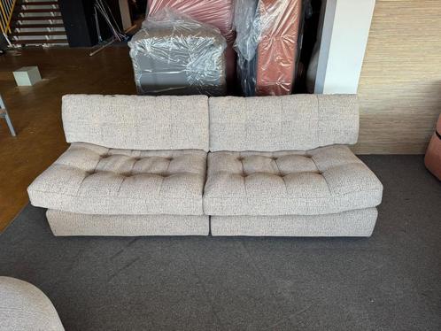 Bank Corso 2 elementen stof bruin taupe bankstel meubels, Huis en Inrichting, Banken | Bankstellen, 200 tot 250 cm, 75 tot 100 cm