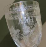 Wijnglas (2) - Glas - Antieke Amitié glazen, Antiek en Kunst