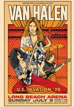 Posters - Poster Van Halen - Long Beach Arena, Verzenden, Zo goed als nieuw