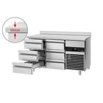 GGM Gastro | Koelwerkbank PREMIUM - 1400x700mm - 6 laden & |, Verzenden, Nieuw in verpakking, RVS Meubilair