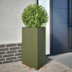 vidaXL Plantenbakken 2 st driehoek 50x43x75 cm staal, Verzenden, Nieuw, Metaal