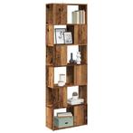 vidaXL Boekenkast/kamerscherm 60x24x186 cm oud houtkleurig, Huis en Inrichting, Verzenden, Nieuw, Overige houtsoorten