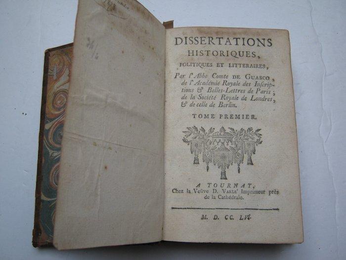 Ottaviano Guasco - Dissertations historiques, politiques et, Antiek en Kunst, Antiek | Boeken en Bijbels