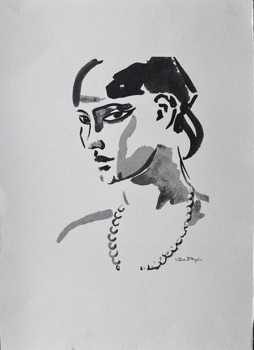 Kees Van Dongen (1877-1968) - Jeune fille brune, Antiek en Kunst, Antiek | Overige Antiek