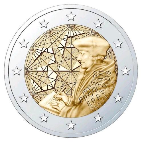 Slovenië 2 Euro Erasmus 2022 UNC, Postzegels en Munten, Munten | Europa | Euromunten, Verzenden