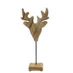 staand hert mango hout h33,5 d14,5x8cm, Huis en Inrichting, Woonaccessoires | Overige, Verzenden, Nieuw