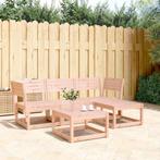vidaXL 4-delige Loungeset massief douglashout, Verzenden, Nieuw, Loungeset