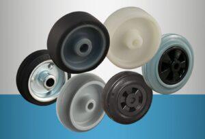 Gietijzeren wielen - www.rollers.nl, Doe-het-zelf en Verbouw, Zwenkwielen, Nieuw, Verzenden